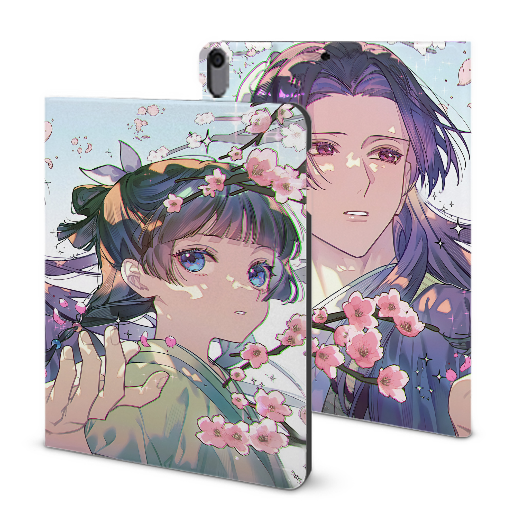（画像用） 薬屋のひとりごと The Apothecary Diaries IPad ケース ブック型 PUレザー TPU 耐衝撃 軽量 薄型 ペン収納なし 全面保護 IPad 各モデル対応